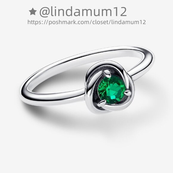 Pandora May Birthstone Eternity Circle Ring - Picture 1 of 5